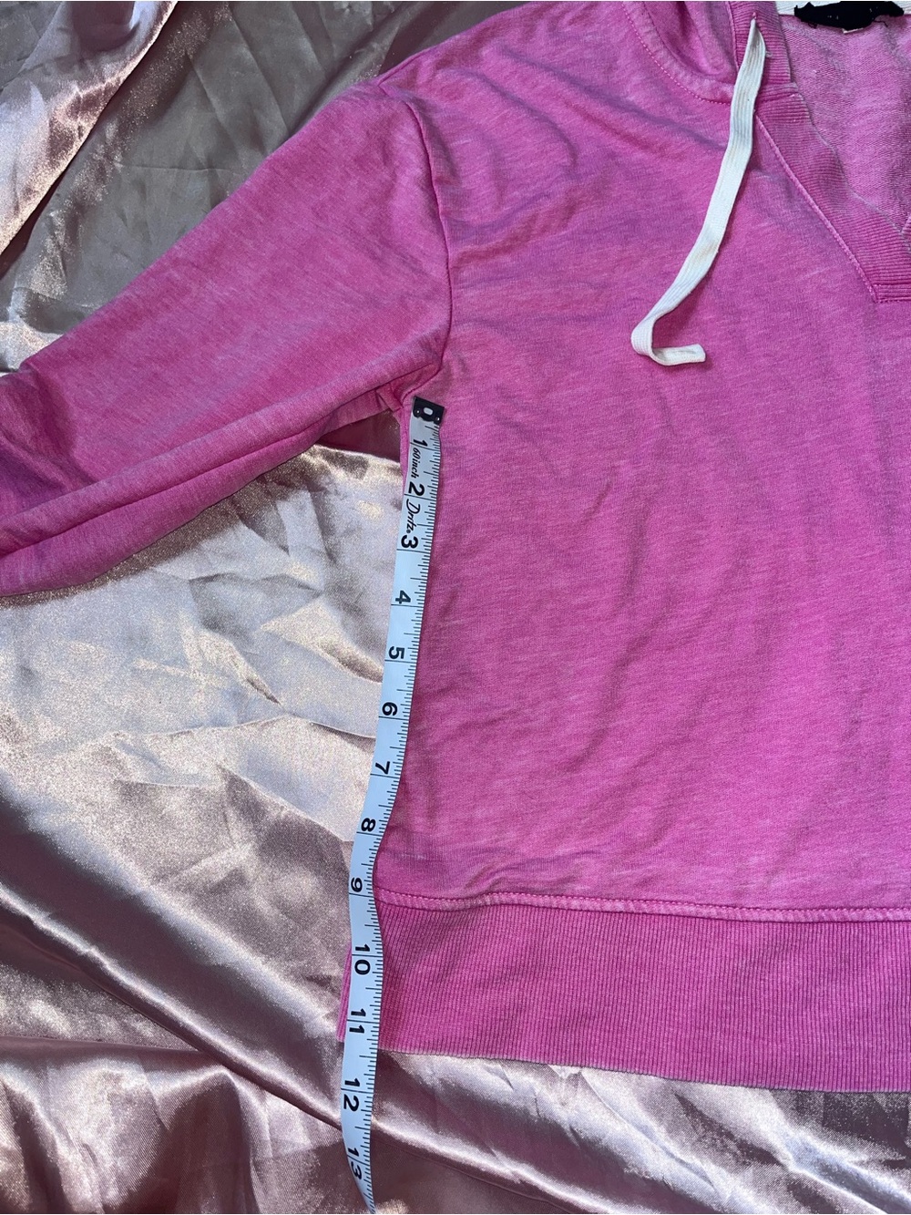 Jane and Delancey Pink Hooded Pullover Sweatshirt - Picture 3 of 7